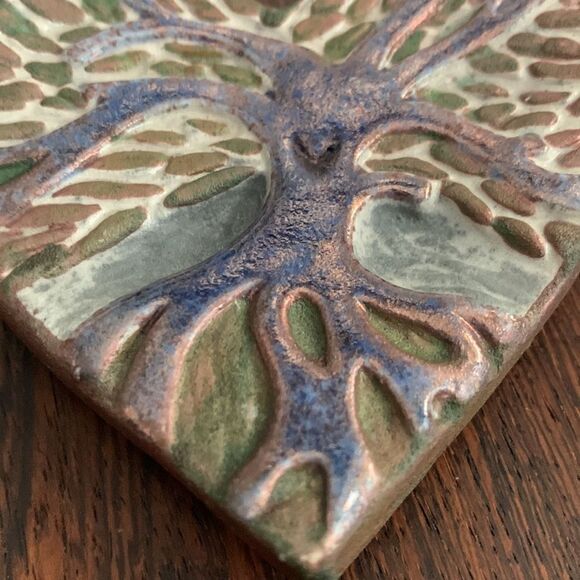 J Diller Raku Art Pottery Heart &
Tree Of Life - Picture 8 of 17